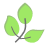 eco₂rd icon with green color